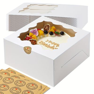 علبة نافذة ورقية مقاومة للشحوم لتعبئة الخبز الصف الغذائي علبة البريد والغلاف نوع رغوة EPE