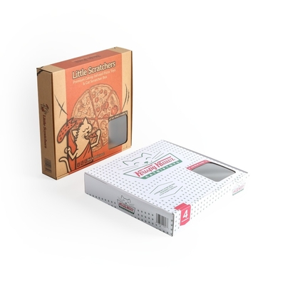 علبة بيتزا مطبوعة خصيصاً مع عرض طعام نافذة الحفاظ على الطازجة لا حد أدنى