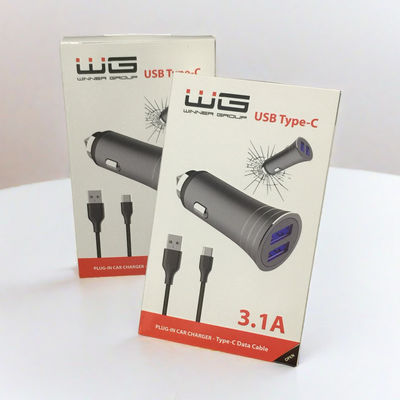 علبة التعبئة والتغليف الورقية المفتوحة في نهاية المكعبات طباعة CMYK Offest للأجهزة الإلكترونية الاستهلاكية