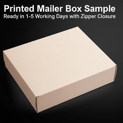 شراء Printed Mailer Box Sample Ready in 1-5 Working Days with Zipper Closure online manufacture